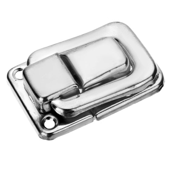 Silver Fastener Toggle Latch Catch Chest Case Suitcase Boxes Chests Trunk Lock