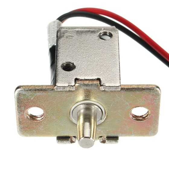 DC 12V 0.5A Electric Bolt Solenoid Lock Push-Pull Cylindrical Door Cabinet Lock