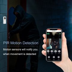 1080P New Home Video Smart WiFi Doorbell Wireless Doorbell with Camera Intercom Wireless Ring Doorbell