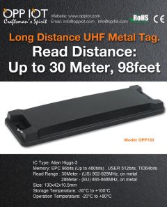 UHF metal tags withstand at 280 ℃ for 50 minutes 250℃ for 150 minutes