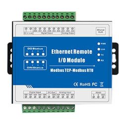 Modbus TCP Ethernet Remote IO Module 2 Digital Input 2 Digital Output 2 Analog Input M100T (Dry contact DI)