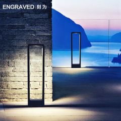 太陽能庭院燈簡約戶外草坪燈室外led燈防水公園燈花園別墅柱燈