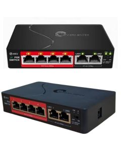 POE供電交換器 4+2口 6+2口 8+2口 工業級 IP Cam 國標48V 鐵殼 百兆 千兆 POE switch