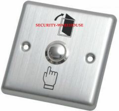 Stainless steel square out switch exit button +logo 86x86