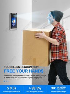 5 Inch Dynamic Face Recognition Access Control System with Time Attendance