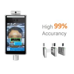 8 Inch Biometric Face Recognition with Temperature Measurement