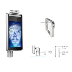 8 Inch IPS Screen Smart Ai Face Recognition Temperature Measurement Biometric Machine Employee Time Attendance Device