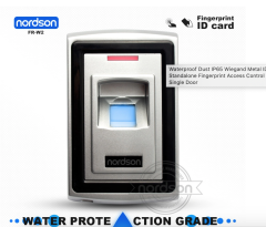 Waterproof Dust IP65 Wiegand Metal ID Card Standalone Fingerprint Access Control for Single Door