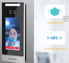 5 Inch SIP Two Way Talk Face Reader Free API Sdk NFC Time Attendance Door Access Control System