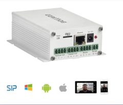 Video SIP Analog to IP SIP Converter Onvif Motion Detection 4 Wires Analog Video Doorphone Converter