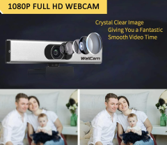 Wide-Angle and Large-Aperture Lens Meeting Webcam Security 1080P Web Camera Auto Focus Wide Live for Laptop Computer
