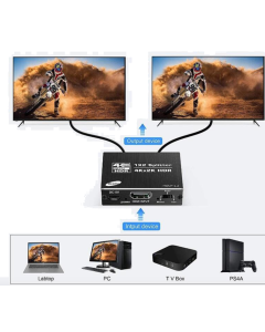 高階訂製款HDCP破解器真正HDMI 2.0 一進兩出分配器一分二 HDCP解碼器破解器解支援HDCP 2.2 4K2K