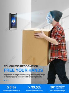 Face Recognition Time Attendance Terminal with Access Control Time Recording
