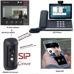 Onvif/SIP/IP Video Face Recognition Remote Control Door Lock Intercom
