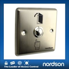 Stainless Steel Exit Button Door Window Sensor Switch with Night Luminous