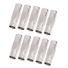 10 Pcs BNC Female To Female Connector Adapter For CCTV Camera Security System