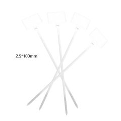 100Pcs Zip Ties Write Wire Power Cable Label Mark Tag Nylon Self-Locking Label Tie Network Cable Mar