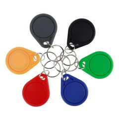 100pcs 13.56MHz RFID Keychain Key Fob MF 1K IC NFC Keyfobs Proximity Key Tag Cards for Smart Door Ac