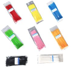 100pcs/bag Self-Locking Nylon Wire Plastic Network Cable Zip Tie Line Bundles Wrap Strap Hot