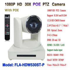 1080P 60fps 30X Optical Zoom Visca & Pelco-D/P HDMI and SDI Output HD IP POE PTZ Video Conference 
