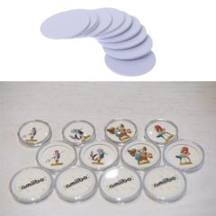 10PCS Ntag215 NFC Tags Sticker Phone Available Adhesive Labels RFID Tag 25mm