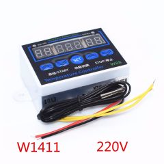 10PCS W1411 Smart Electronics LED Digital Temperature Controller AC 220V 10A XH-W1411 12V Thermostat