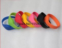 13.56MHZ MF 1K S50 F08 NFC Tags ISO14443A Silicone NFC Wristband Bracelet  RFID Wrist Card