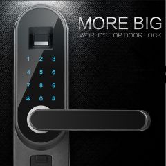 1Pc Universal Digital Smart Door Lock Password Fingerprint Anti-theft Security Electric Lock House