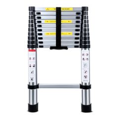 2.6M Multifunctional Portable Aluminium Alloy Telescopic Ladder Extendable Telescoping Aluminum Port