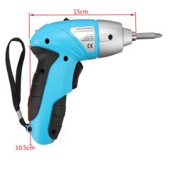 3.6V Rechargeable Battery Cordless Electric Handheld Screwdriver Drill Bits Set 180r/min 15x10.5cm T