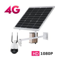 3G 4G Solar 3000mAh 60W Outdoor PTZ WIFI IP Camera 1080P 2.0MP HD 5X Optical Zoom 2.7-13.5mm Two Way