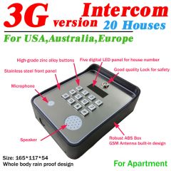 3G Version Brand New Code / Keypad Wireless GSM audio Door Phone Intercom for Smart SMS Door lock re