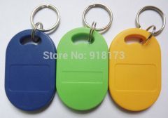 500pcs RFID key fobs 13.56MHz proximity ABS key ic tags Token Ring nfc 1k  china Fudan  S50 1K chip 