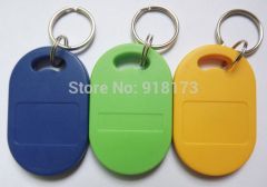 50pcs RFID key fobs 13.56MHz proximity ABS key ic tags Token Ring nfc 1k china Fudan  S50 1K chip