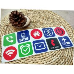10pcs/lot NFC Tags Stickers Ntag213 13.56mhz Label Rfid Tag Card Adhesive  Key Tags llaveros