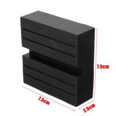 7.5cmCar Universal Rubber Slotted Pad Lift Trolley Jacking Block Guard Adapter Protect Undercarriage