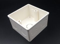 86*86mm Cassette Universal White Wall Mounting Box for Wall Switch and Plastic Enclosure Socket Back