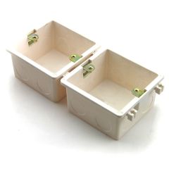 86 Cassette Universal White Wall Mounting Box for Wall Switch and Plastic Enclosure Socket Back Box 