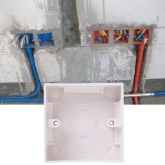 86 X 86mm Waterproof Wall Plate Junction Box Back Plate Box Outer Side Back Box #0604