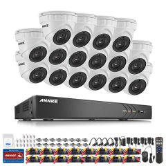 ANNKE 16CH 3MP CCTV System HD TVI DVR 16PCS 2048*1536 TVI Security Dome Camera Outdoor CCTV Camera H