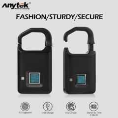 Anytek P4 USB Rechargeable Smart Fingerprint Lock Keyless Fingerprint Unlock Anti-Theft Security Pad