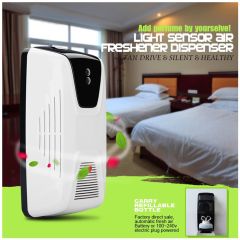 Automatic Air Freshener for Home dec Toilet Light Sensor Regular Perfume Sprayer Machine Aerosol Fra