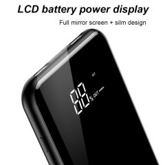 Baseus 8000mAh QI Wireless Charger Power Bank For iPhone X 8 LCD Dual USB Battery Charger Wireless P