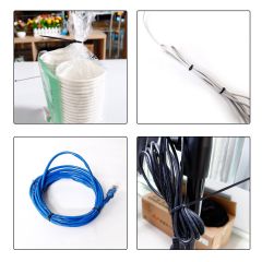Cable Zip Ties 4+6+8+12 inch Self Locking Nylon Cable Wire Tie Black for Home Office Garden Garage 