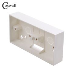 Coswall External Mounting Box 172mm*86mm*33mm for 86 Type Double Switches or Sockets Apply 