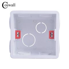 Coswall Super Quality New Design Wall Mounting Box Back Cassette 86*83*50mm for 86mm*86mm Standard 
