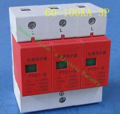 DMWD SPD 3P 60KA~100KA D ~420VAC Household Surge Protector Protective Low-voltage Arrester Device