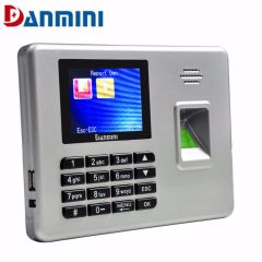 Danmini A3 sliver fingerprint reader biometric door lock with thumbprint scanner DC 5V/1A color TFT 