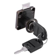 Durable Anti Rust Zinc Alloy Drawer Lock Office Desk Safety Lock with 2 Keys Furniture Hardware Door