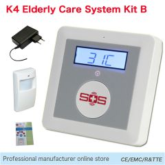 GSM Home Alarm System House Alarm Security Safety SOS Burglar Alarm Panel for Elderly Care K4 with P